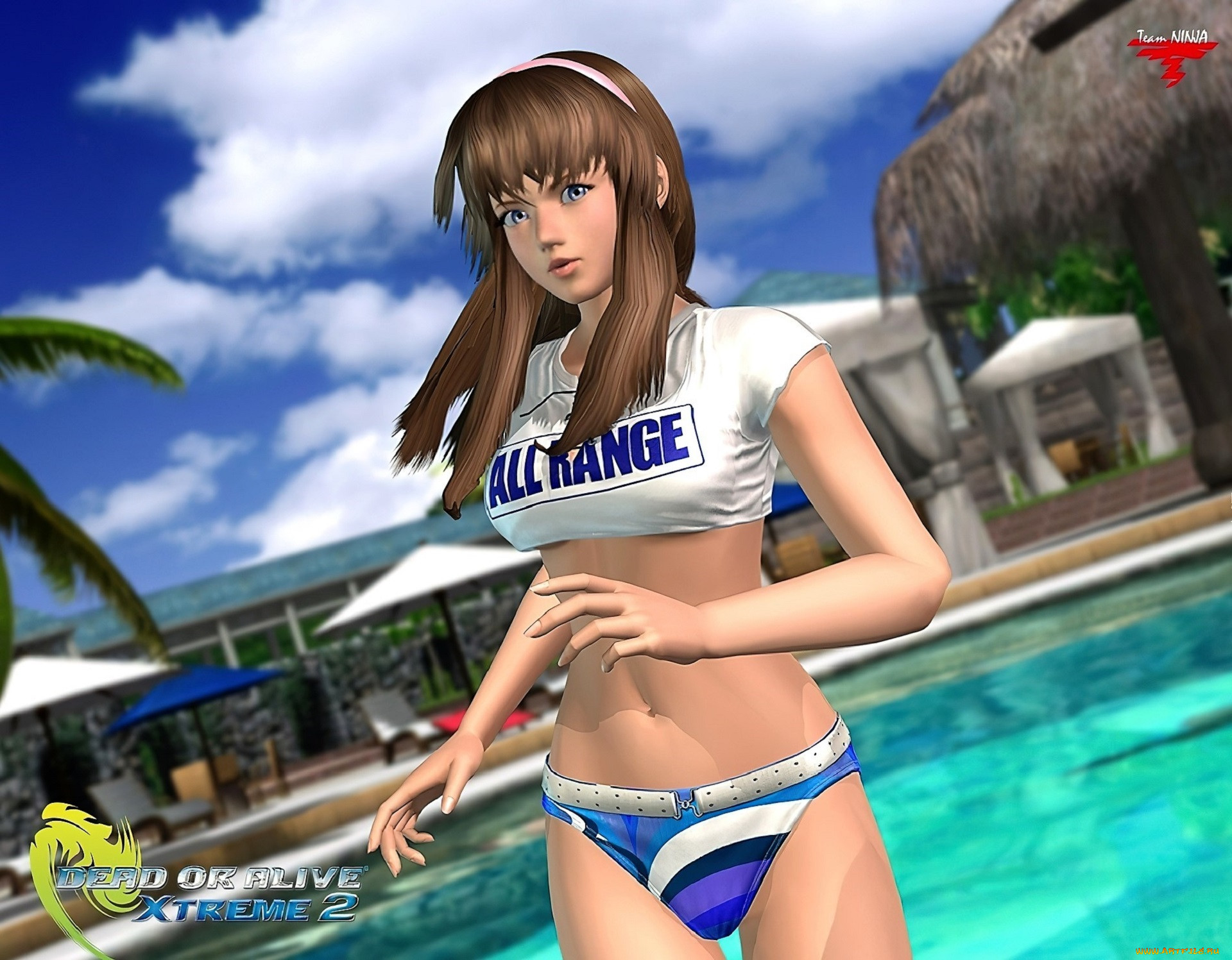 Обои Видео Игры Dead or Alive: Xtreme 2, обои для рабочего стола,  фотографии видео игры, dead or alive, xtreme 2, девушка, топ, бассейн Обои  для рабочего стола, скачать обои картинки заставки на